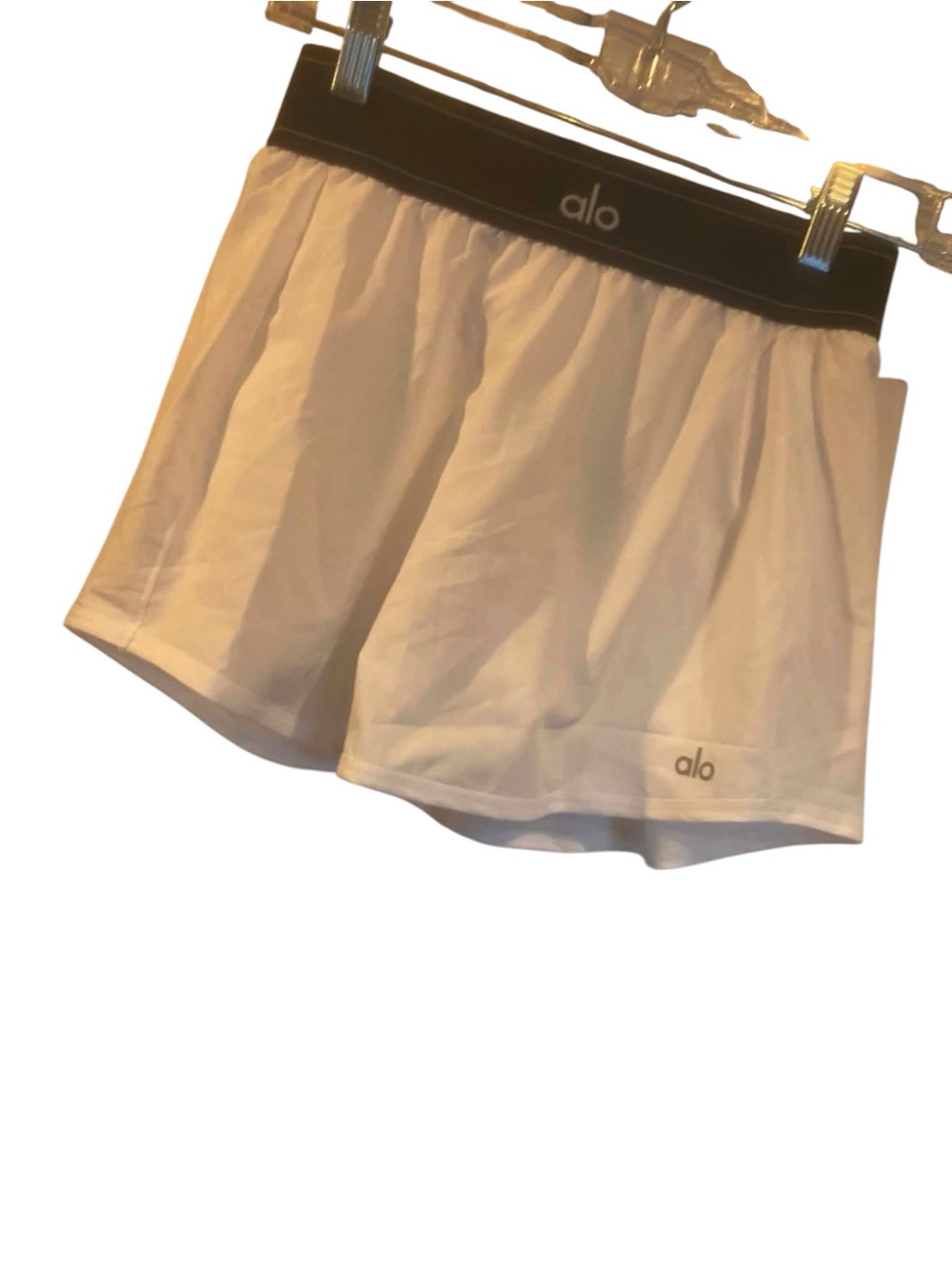 NWT Alo Match Point Tennis Skirt WHITE/BLACK Size XXS